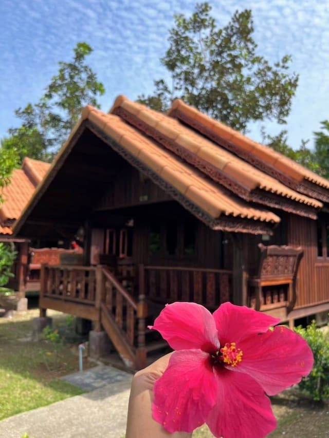 Wooden Cottage Double Pool View