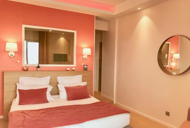 Chambre Double Deluxe, 1 grand lit, terrasse, vue mer