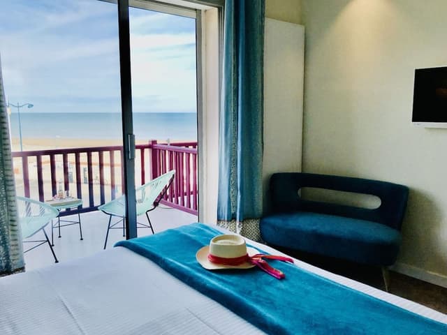 Chambre Double Deluxe, 1 grand lit, terrasse, vue mer