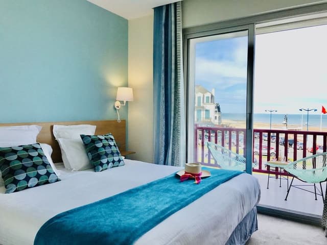 Chambre Double Deluxe, 1 grand lit, terrasse, vue mer