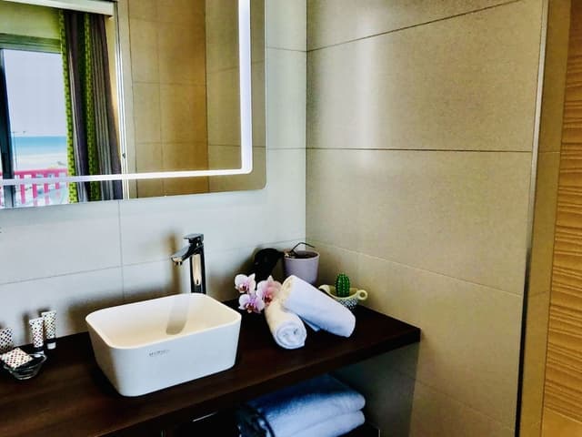 Chambre Double Deluxe, 1 grand lit, terrasse, vue mer