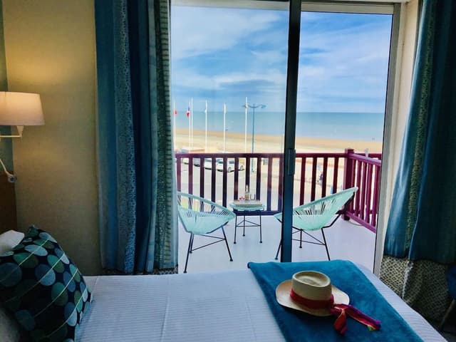 Chambre Double Deluxe, 1 grand lit, terrasse, vue mer