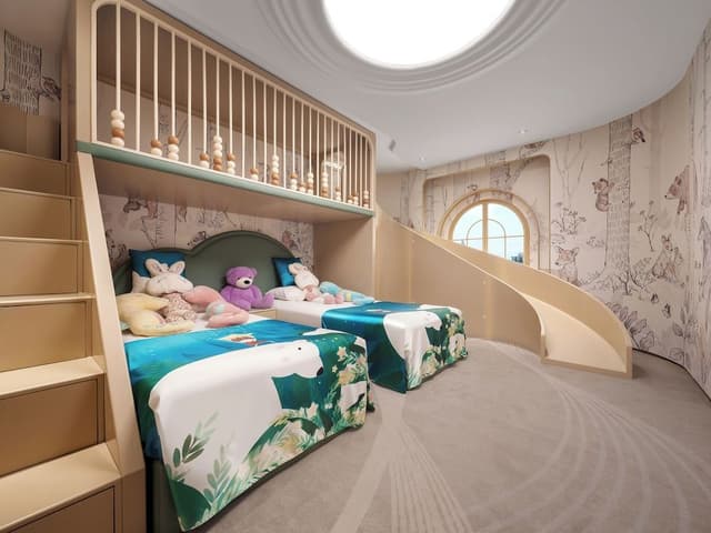 Jinling Tower Magic Three-Bedroom Family Room