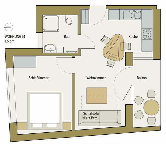 Apartment, 1 Bedroom