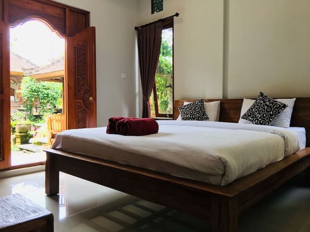 Economy Double Room, 1 King Bed, Terrace, Garden View
