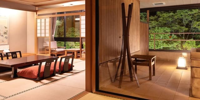 High-Grade Japanese-style Room [Tsuki] - River view, with scenic bath Onsen, Non Smoking