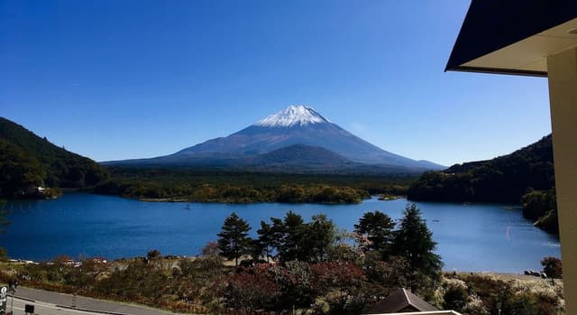 Japanese Western Style Room B 16sqm (Private Bathroom, Mount Fuji and Lake Shoji View), Non Smoking