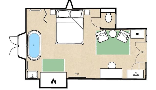 Deluxe Double Room, Ensuite, Garden View (Abbots Chambers )