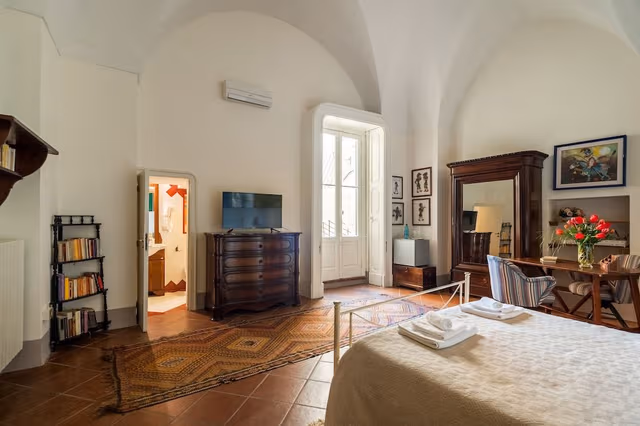 Deluxe Double Room, 1 Queen Bed, Terrace, Garden View (Edoardo)