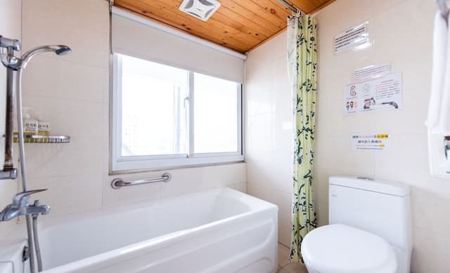 Double Room, Bathtub, City View