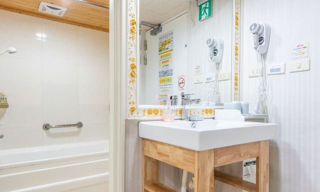 Double Room, Bathtub, City View