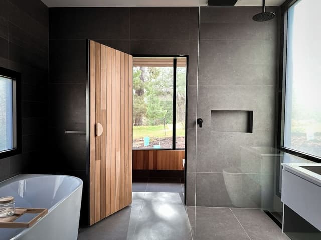 Luxury Cabin, 1 King Bed, Sauna
