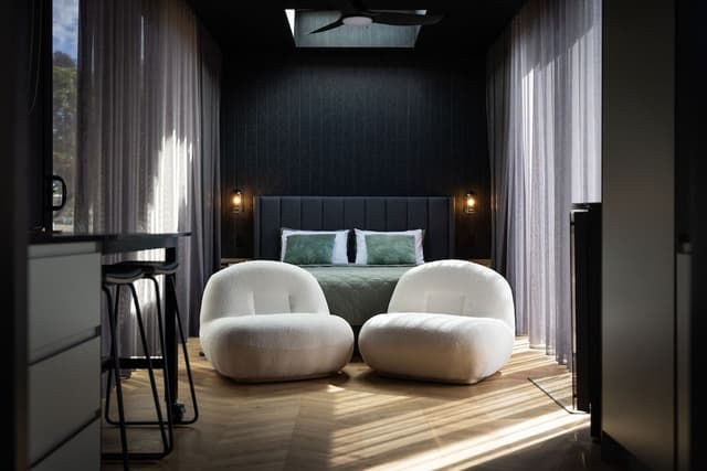 Luxury Cabin, 1 King Bed, Sauna