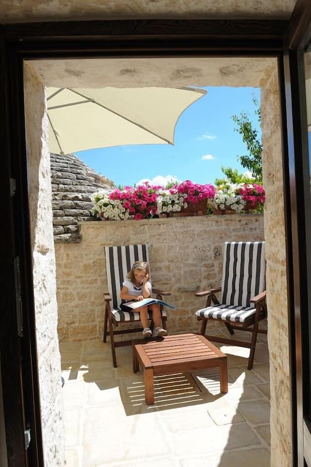 Trullo with patio