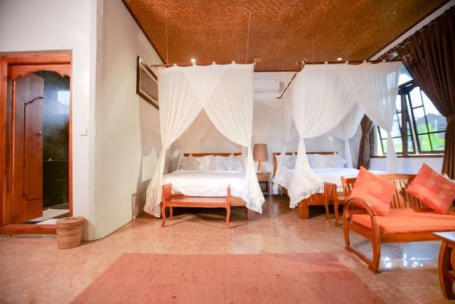 Double or Twin Room, 2 Queen Beds, Pool View, Ground Floor