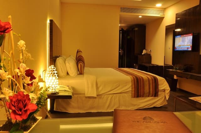 Deluxe Double Room, 1 Bedroom, Smoking, City View