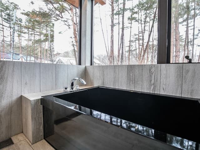 [View Kiso Hinoki Cybress bath with kitchen] ~Nagomi~ Non-smoking