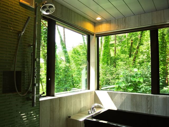 [View Kiso Hinoki Cybress bath with kitchen] ~Nagomi~ Non-smoking