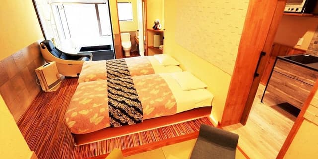 [View Kiso Hinoki Cybress bath with kitchen] ~Nagomi~ Non-smoking