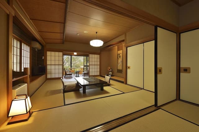 Japanese Style House with Open Air Bath Annex Building, Meals at Room