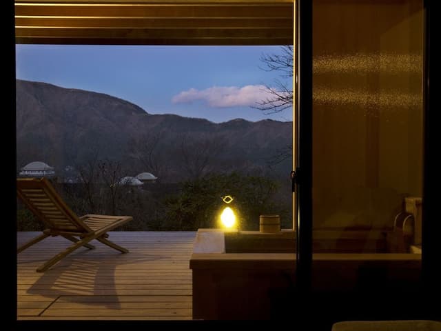 Twin Room w/ Private Onsen & Terrace (1F) Halfboard (Breakfast & Dinner), Check-in 3pm-6pm