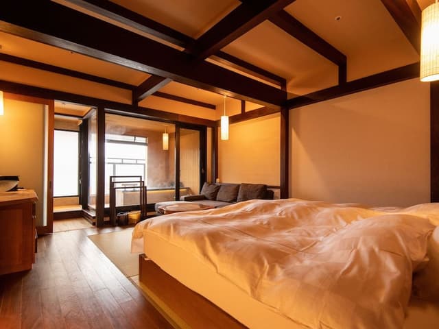 Twin Room w/ Private Onsen (2F, no kids under 12yrs) Halfboard (BF & Dinner), Check-in 3pm-6pm