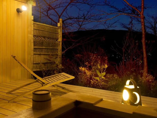 Twin Room w/ Private Onsen & Terrace (1F) Halfboard (Breakfast & Dinner), Check-in 3pm-6pm