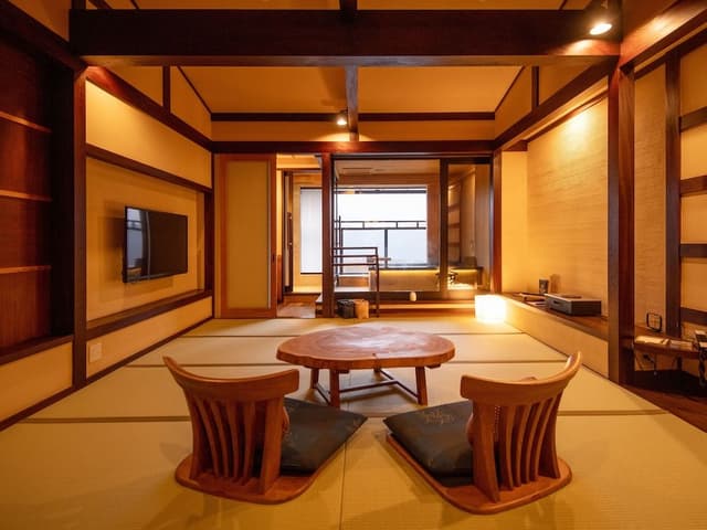 Japanese Room w/ Private Onsen (2F, no kids under 12yrs) Halfboard (BF & Dinner), Check-in 3pm-6pm
