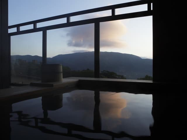 Twin Room w/ Private Onsen (2F, no kids under 12yrs) Halfboard (BF & Dinner), Check-in 3pm-6pm