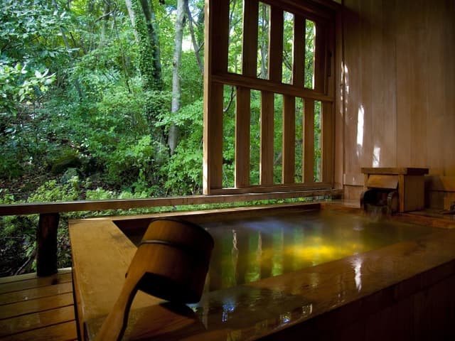 Junior Suite w/ Private Onsen (2F) Halfboard (Breakfast & Dinner), Check-in 3pm-6pm