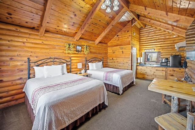 Luxury Cabin, Accessible, Private Bathroom (Two Queen Cabin)