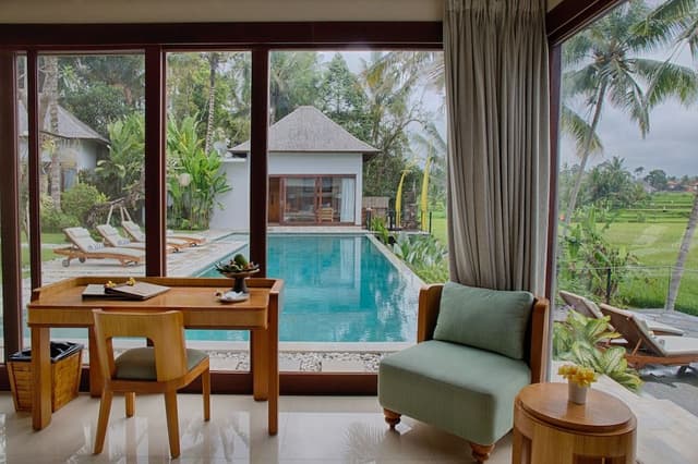 Royal Four Bedroom Pool Villa With Rice Field View