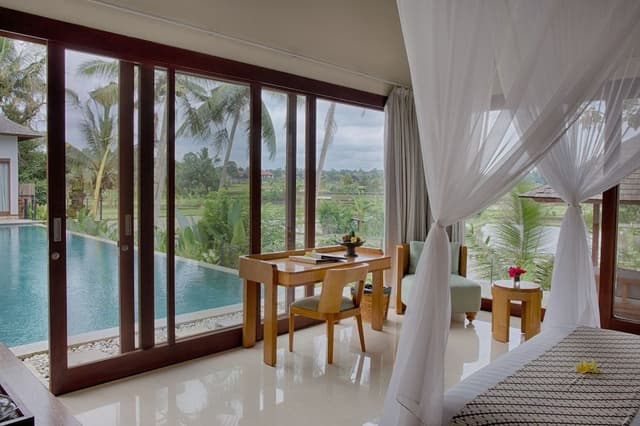 Royal Four Bedroom Pool Villa With Rice Field View