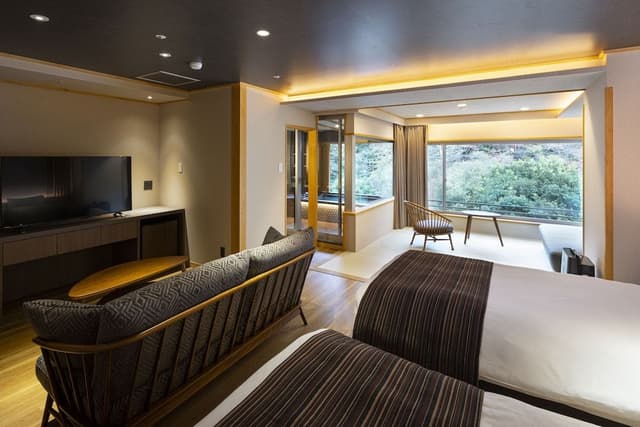 Japanese Western Style Room with Open-Air Bath - SUISAI - , Non Smoking, 42sqm