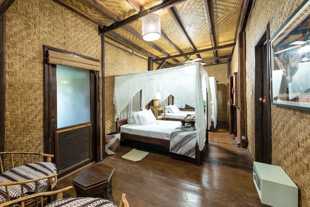 Traditional Double or Twin Room, Mountain View (Villa Kayu 1D)