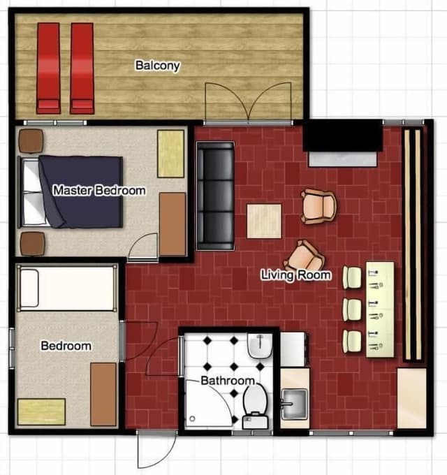 Standard Bungalow, 2 Bedrooms, Mountain View, Mountainside