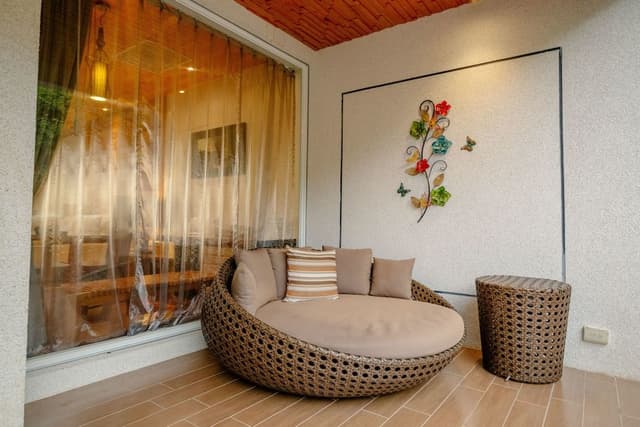 Deluxe Quadruple Room, 2 Double Beds, Sea View