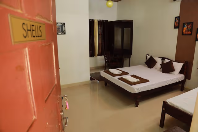 Deluxe Triple Room, 2 Bedrooms, Beach View