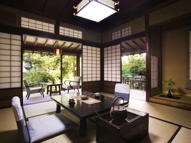 Japanese-Style Standard Twin Room with Private Toilet and Garden View	 [Umebachi]