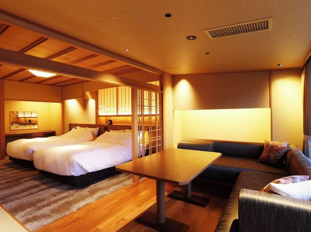 Golden Hot Spring Open-Air Bath Twin Room,Garden View, Kobe Beef Kaiseki, Non Smoking (Meal in Room)