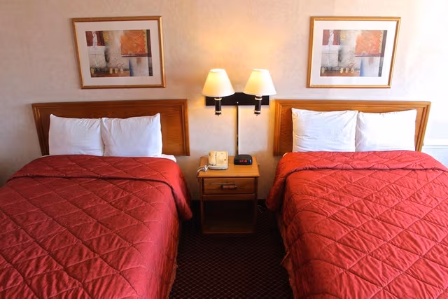 Standard Room, 2 Queen Beds, Refrigerator & Microwave