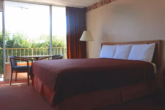 Deluxe Room, 1 King Bed, Refrigerator & Microwave