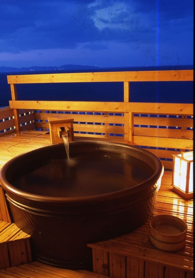 Japanese Style Room for 4 people with Sea view Open-air Bath