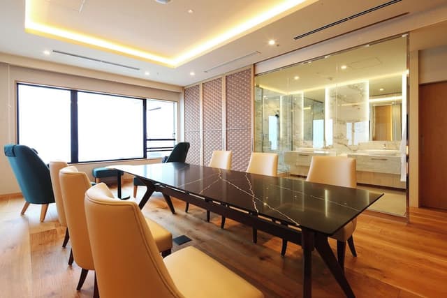 Suite with a spectacular view bath SAKURA & ASAMA,Annex Building