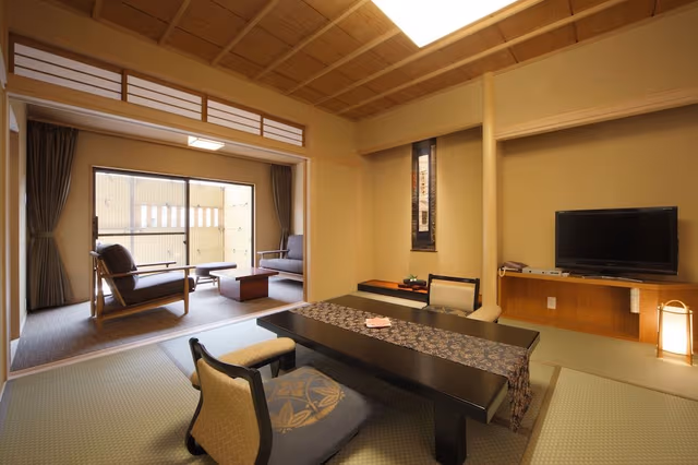 Traditional Deluxe Room with Open-air bath (Hachibankan)