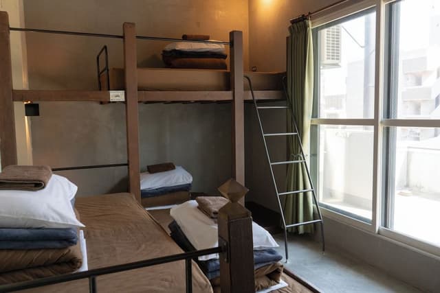 Economy Quadruple Room, Multiple Beds, Shared Bathroom, City View