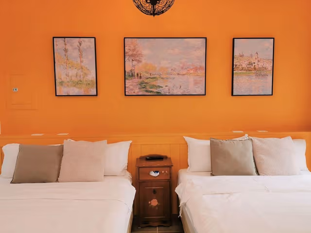 Family Quadruple Room, 2 Double Beds, Mountain View