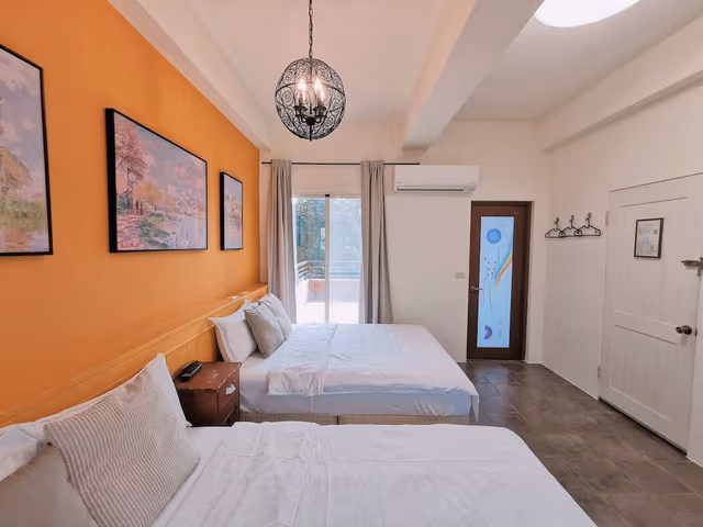 Family Quadruple Room, 2 Double Beds, Mountain View