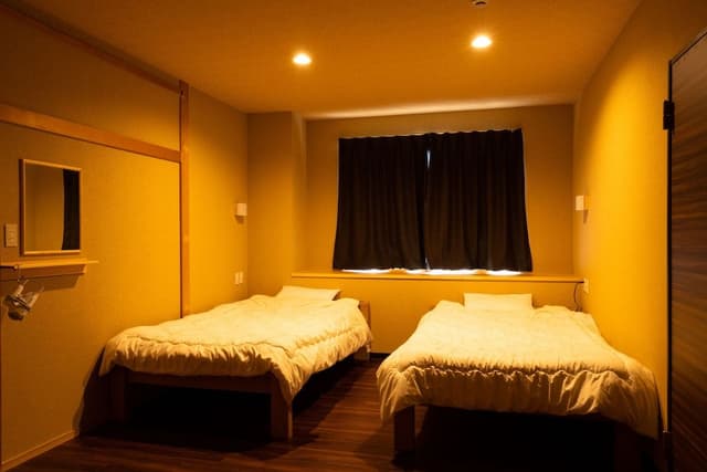 Japanese-Style Family Room with Bed with Shared Bathroom