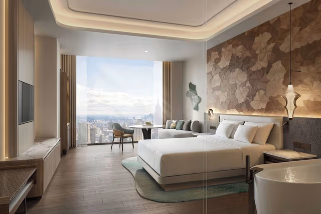 Room, 2 Double Beds, City View